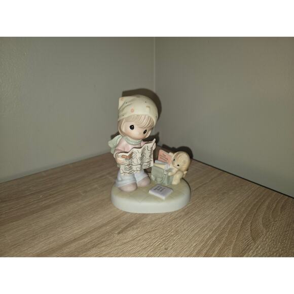 Precious Moments C0025 5" Map A Route Toward Loving Caring Sharing 2004 No Box - Picture 1 of 5